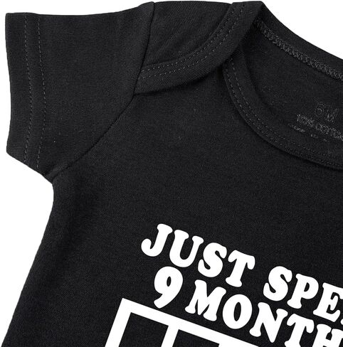 I Just Did 9 Months On The Inside Bodysuit for Baby Coming Soon Bodysuit Funny Newborn Baby Bodysuit Unisex in Saudi Arabia