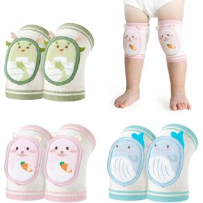 Cute Baby Knee Pads for Crawling, Cartoon Anti-Slip Toddler Knee Floor Pads for Crawling, Walk in Kuwait