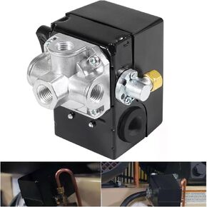 23474570 23474570-A Pressure Switch W/Unloader And 4 Port On/Off Lever 135-175 PSI - for Ingersoll Rand Reciprocating Air Compressor 2340, 2475, 2545 And 7100 2475