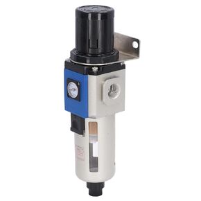 Air Filter Regulator, Air Filters Pressure Regulators Balanced Design Small Installation Space Self Locking Embedded Squares Gauge for Industry(GFR400-15)
