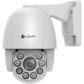 6MP PoE IP Security PTZ Camera Outdoor IP67, Smart AI Human Vehicle Detection, Two Way Audio, 355° Pan 92° Tilt 5X Optical Zoom, 2.7-13.5mm Motorized Lens, 328ft IR Night Vision, LY-716IR05