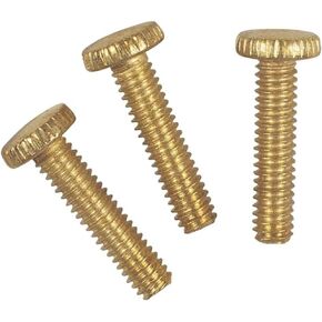 Westinghouse 7063200 Brass Plated Knurled Light Fixture Screws 3 Count