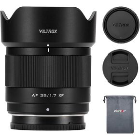 VILTROX 35mm f/1.7 F1.7 APS-C Auto Focus Lens for Fujifilm X-Mount Cameras,Large Aperture Camera Lens for Fuji X-T5 X-T4 X-T30 II X-S10 X-T200 X-T30 X-T20 X-H1 X-H2 X-T3 X-T100 X-PRO2 X-H1 X-E3
