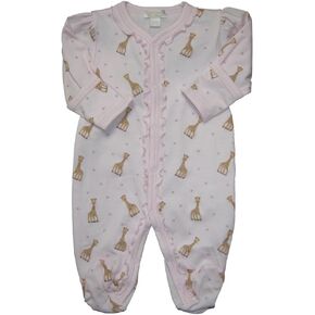 Kissy Kissy Baby-Girls Infant Sophie La Girafe Print Footie