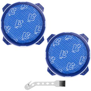 Jet75 Vacuum Filters Replacement Parts, Compatible with SAMSUNG Jet 75, 90, 75+, 70, 60, VS9000RL, 2 Pack HEPA Filters and 1 Brush, Reusable, Polycarbonate, 2 Count