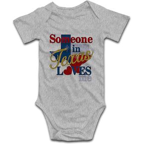 Someone in Texas Loves Me Baby Climbing Short Sleeve Outfit Infant Long Sleeve Romper Sleeveless Bodysuit