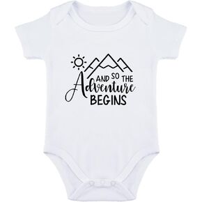 And So The Adventure Begins Bodysuit for Baby Coming Soon Bodysuit Let The Adventure Begin Baby Bodysuit Newborn