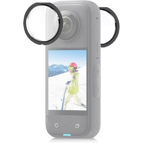 PULUZ Upgrade Lens Guard for Insta360 X3 Optical Tempered Glass Lens Protector for Insta360 X3 Protective Lens Cover for Insta360 Camera Accessories Camera Lens Caps