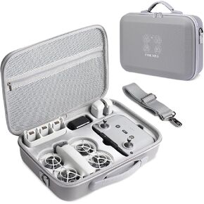 seOSTO Carrying Case for DJI Neo - Premium PU Material Storage Bag for DJI Neo Fly More Combo, Designed for DJI Neo Accessories and RC-N3/N2 Remote Controller