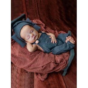 Newborn Photography Outfits Boy Baby Photography Props Newborn Gentleman Suit Photography Outfits Boy Suspender Pants with Hat Pillow
