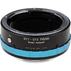 Fotodiox Pro Fusion Adapter, Smart Adapter - Compatible with Mamiya 7 Rangefinder Lenses to Fujifilm G-Mount GFX Mirrorless Digital Camera Systems with Limited Automated Functions