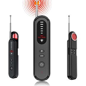 Hidden Camera Detectors, Anti-Spy Camera Detector, Portable Hidden Bug and Camera Detector, Hidden Camera Detector for Hotels Office Home Travel, 5 Levels Sensitivity, Infrared Lens & 4 LED Lights