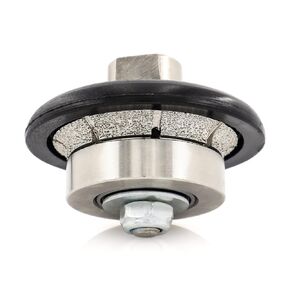 V50 Diamond Router Bits Hand Profile Wheel Profiler Vacuum Brazed for Granite Concrete Marble Edge 5/8-11 Thread (V50)