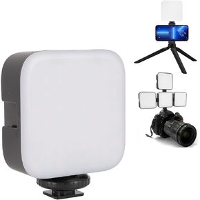 1200mAh Camera Fill Light, 64 Light Beads, 3 Light Mode 3000 ‑ 6500k LED Photography Light with 1/4 Screw Hole, Portable for Live Streaming Selfie Vlogging Travel