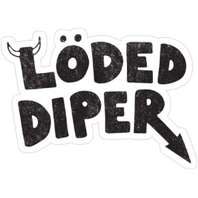 Stickers Loded Diaper Car Decals 3x4 Inch (3 Pcs/Pack)