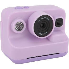 Digital Camera Instant Print, 1080P Video Camera with 3 Rolls Print Paper, 2000mAh Battery, Portable Travel Camera for Photo and Video Recording (Rose)