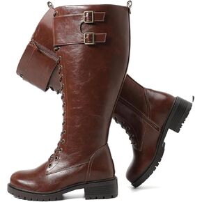 Luoika Women's Extra Wide Calf Knee High Boots, Wide Width Winter Tall Boots.