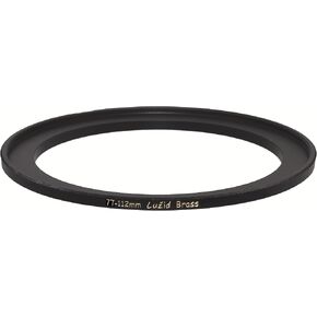 LUŽID 77mm to 112mm Brass Step Up Ring Filter Adapter Luzid