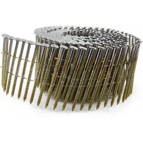 B&C Eagle 238X099HDRC Round Head 2-3/8-Inch x .099 x 15 Degree Hot Dip Galvanized Ring Shank Wire Collated Coil Framing Nails (3,000 per box)