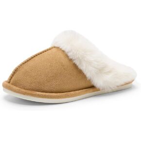 Alexis Leroy Women's & Mens Fuzzy Memory Foam Slippers Womens Cozy Winter House Slippers Indoor and Outdoor