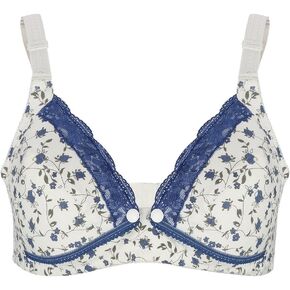 GLOGLOW Nursing Bra, Pre Opening Cotton Breast Feeding Bra Pregnant Women Bra