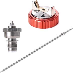AEROPRO Tools 1.3mm Needle, Nozzle, Air Cap Set for A610 LVLP Spray Gun, Nozzle Set for Gravity Feed Air Spray Gun