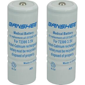 Banshee 2 Pack Super Capacity Replacement for Welch Allyn 72300 3.5V Battery 71000