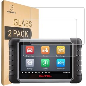Mr.Shield Screen Protector compatible with Autel Mk808s/Mk808s-Ts/Mk808BT Pro/MX808s-Ts/DS808S-TS/ MP808BT Pro/MP808S-TS [Tempered Glass] [2-PACK] [Japan Glass with 9H Hardness]