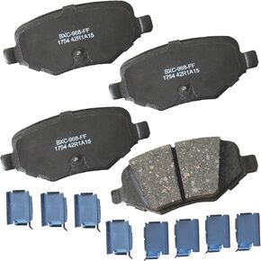 Bendix Premium SBC1120 Ceramic Rear Brake Pads for Hummer H3 2010-2006, H3T 2010-2009
