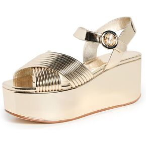 Tory Burch Women's Bombe Cross Strap Platform Sandals 50mm