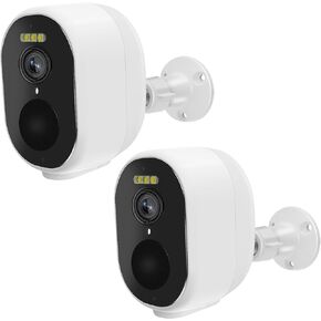 Security Cameras Wireless Outdoor, 2K Battery Powered WiFi Security Camera with Spotlight & Siren Alarm, 2-Way Audio, Color Night Vision, AI Detection for Home Security, Compatible with Alexa