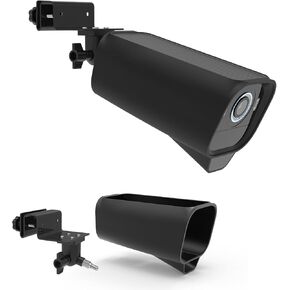Gutter Mount Bracket +Silicone Cover Skin for Eufy Security eufycam S3 Pro Camera (White)