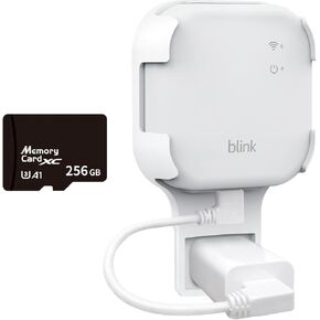 256 جيجابايت من MicroSD Card & Wall Mount for Blink Sync Module XR مع كابل قصير - مرفقة ، وتوفير مساحة ، وتعزيز الأمان دون عناء (حزمة واحدة)