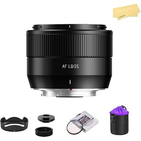TTARTISAN AF 35mm f1.8 II APS-C Frame Stepper Motor Lens for Fuji X Mount Cameras for Fujifilm XS10 X-E4 X-T10 X-T20 X-T3 X-T4 X-T100 X-T200 X-T30 X-Pro1 X-Pro2 X-Pro3 X-E1-Black
