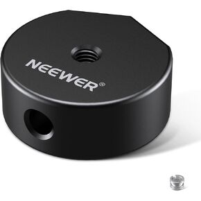 Neewer Tripod Adapter Compatible with Starlink Mini, 1/4"-16 to 3/8"-16 Thread Aluminum Tripod Mount Conversion Adapter Compatible with Original Starlink Mini Pipe Mount, NA02