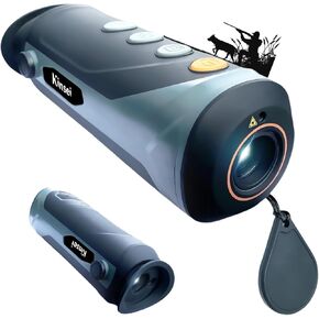 Thermal Imaging Monocular, Night Vision, Heat Vision Goggles Optic Spotting Scope Camera for Night Hunting, 15mm Lens 256x192(50HZ) Pixels Thermal Monocular Night Vision Telescope Waterproof Grey
