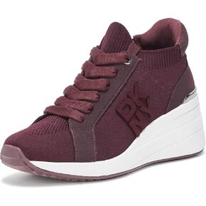 DKNY Women's Kasia Lace Up Wedge Sneaker