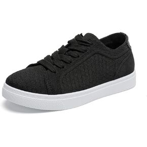 Betrue Breathable Slip On Shoes for Women, Womens Casual Boat Loafers Walking Shoes, Lightweight Canvas Lace Up Loafers Shoes for Women