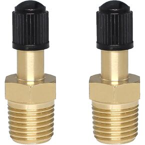 2PCS 1/4 inch NPT Brass Canister Valve with Lid Pressure Vessel Tanker Valves for Air Compressor Tank