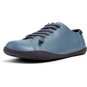 Camper Peu Cami Casual Sneakers for Women - Ultra-Comfortable Leather Women’s Sneakers with Anatomic Shape and Abrasion-Resistant TPU Outsole, Medium Gray 051 - 36 EU / 6 US