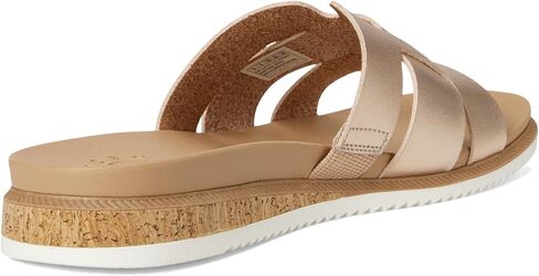 Skechers Women's Desert Kiss Low - مظهر الذروة | صندل كاجوال، وسادة قدم مريحة مبطنة بالفوم من Skechers، حزام علوي من الجلد النباتي، نعل خارجي مرن in Kuwait