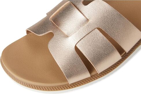 Skechers Women's Desert Kiss Low - مظهر الذروة | صندل كاجوال، وسادة قدم مريحة مبطنة بالفوم من Skechers، حزام علوي من الجلد النباتي، نعل خارجي مرن in Kuwait