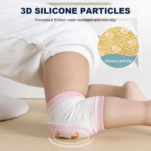Cute Baby Knee Pads for Crawling, Cartoon Anti-Slip Toddler Knee Floor Pads for Crawling, Walk in Kuwait