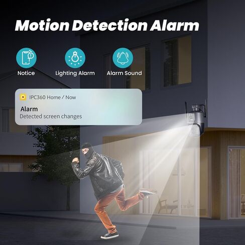 4K 8MP PTZ Outdoor Surveillance Camera WiFi, Instant Alert, Dual Lenses, Night Vision, Waterproof, Zoom×10, Human Detection, Two-Way Audio, Motion Tracking, SD Card in Saudi Arabia
