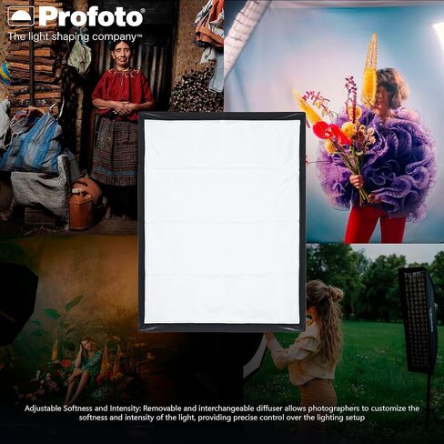 Profoto Softbox 3 × 4 أقدام مستطيلة مستطيلة الحزمة (Silver) مع حزمة ناعمة 3 × 4 أقدام ، قناع حافة 3 × 4 أقدام ، مجموعة نماذج ناعم 1.5 f-stop ، ومجموعة ناعم ناعمة 0.5 F-Stop Diffuser Kit (5 عناصر) in Kuwait