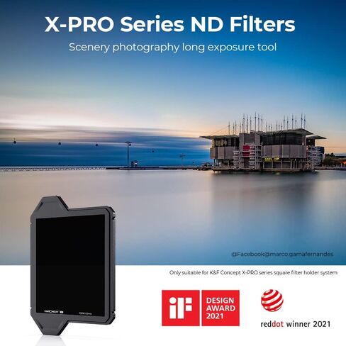 K&F Concept 100x100mm x Pro Square ND1000 (Filter ثابت 10 محطات) مرشح مربع محايد مع 36 in Saudi Arabia