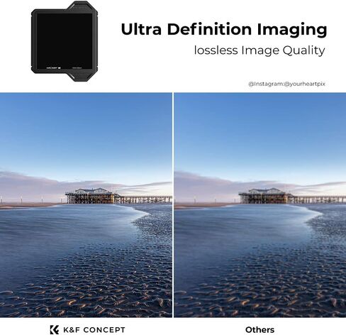 K&F Concept 100x100mm x Pro Square ND1000 (Filter ثابت 10 محطات) مرشح مربع محايد مع 36 in Saudi Arabia