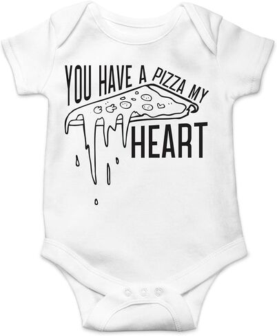 CBTwear You Have a Pizza My Heart - Baby Clothes - Funny Newborn Bodysuit Outfits for Boys and Girls in Kuwait