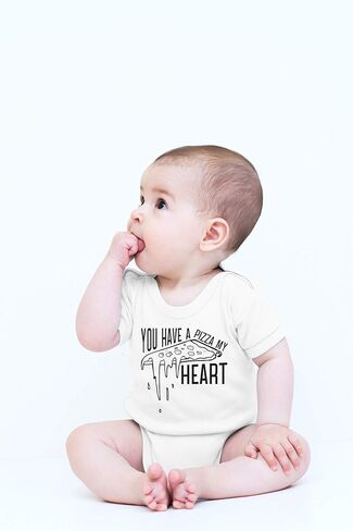 CBTwear You Have a Pizza My Heart - Baby Clothes - Funny Newborn Bodysuit Outfits for Boys and Girls in Kuwait