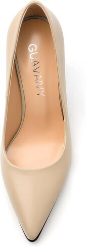 Womens Pumps, Pointed Closed Toe High Heels, Slip On Fashion Chunky Heel Work Dress Office Wedding Party Shoes in Saudi Arabia